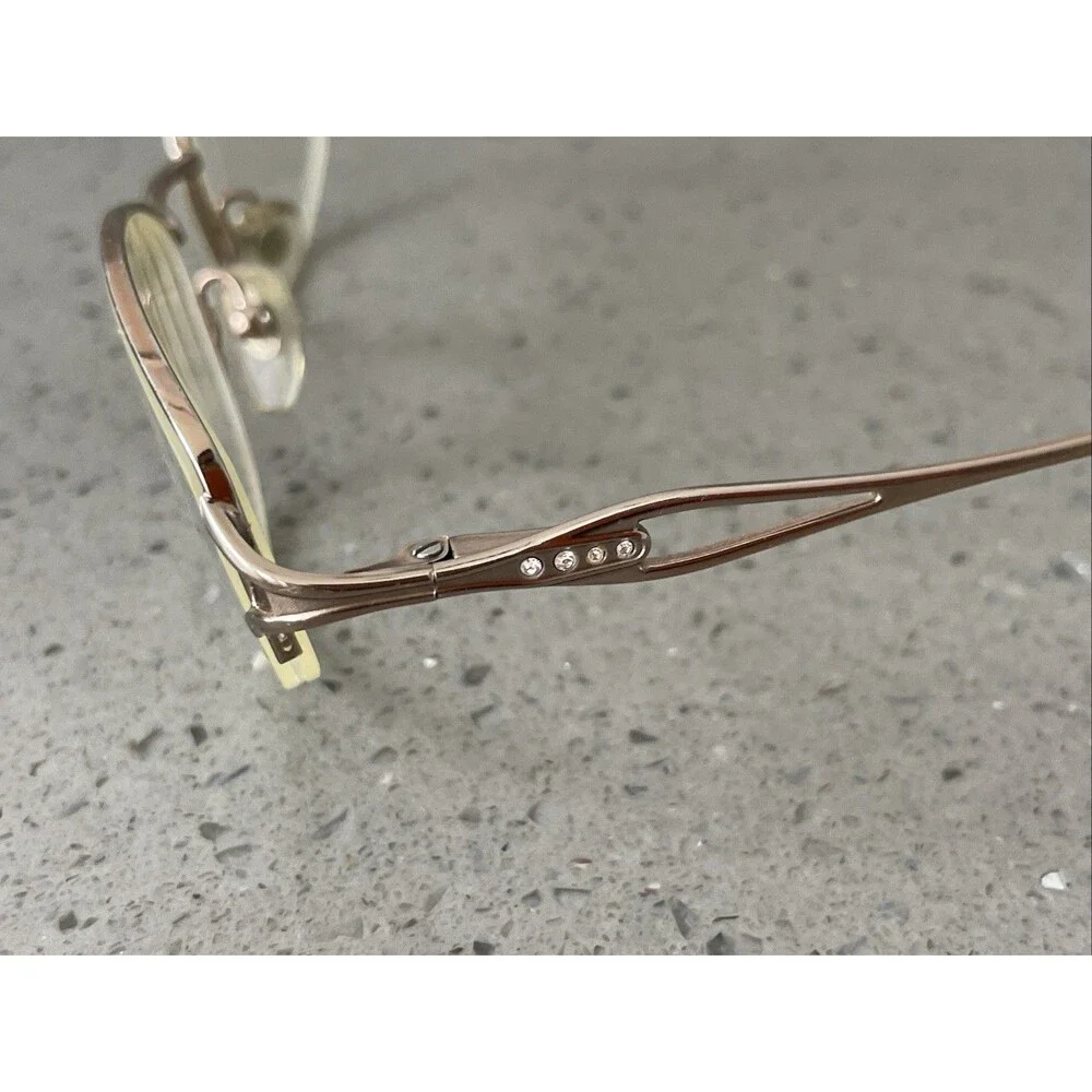 Sferoflex Eyeglasses Frames ONLY 2503-B 267 Rose Gold Half Rim Oval 49-18-130